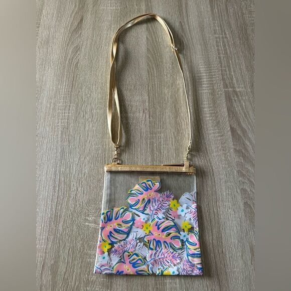 PREOWNED … SIMPLY SOUTHERN Clear Crossbody Bag with Gold-Tone Hardware - Picture 2 of 2